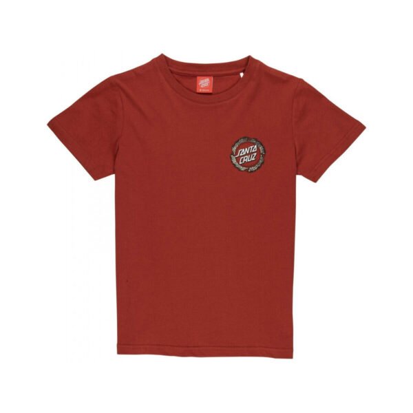 SANTA CRUZ YOUTH FLAME RINGED OUT TSHIRT - Imagen 3