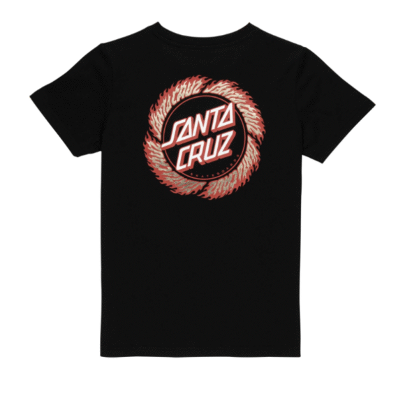SANTA CRUZ YOUTH FLAME RINGED OUT TSHIRT