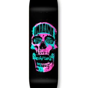 IMAGINE DECK SKULL PUNK BLACK 8.25