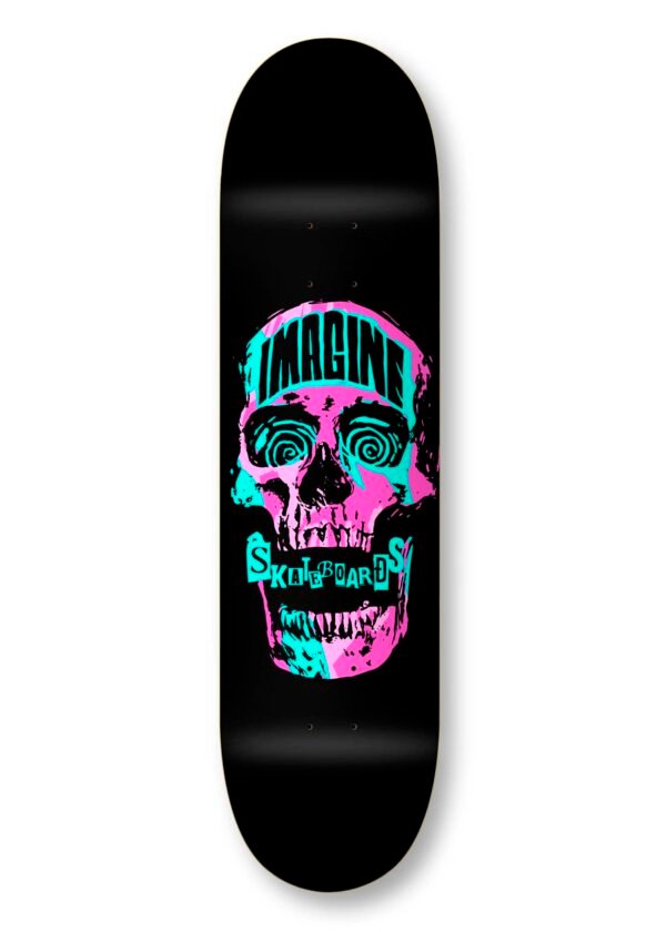 IMAGINE DECK SKULL PUNK BLACK 8.25