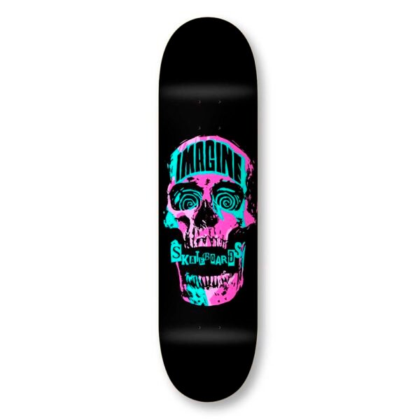 IMAGINE DECK SKULL PUNK BLACK 8.25