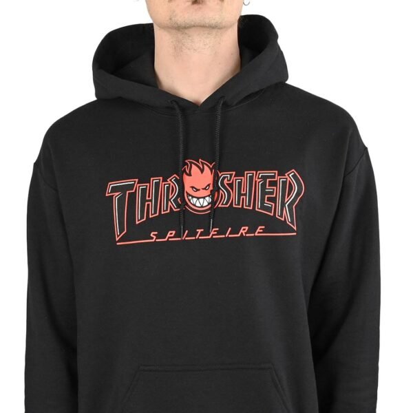 THRASHER X SPITFIRE BIG HEAD OUTLINE HOOD